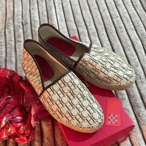 Carolina Herrera Patterned Espadrilles with Black Trim